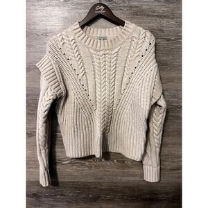 Evereve Jamison sweater fishman cream size XS  knit